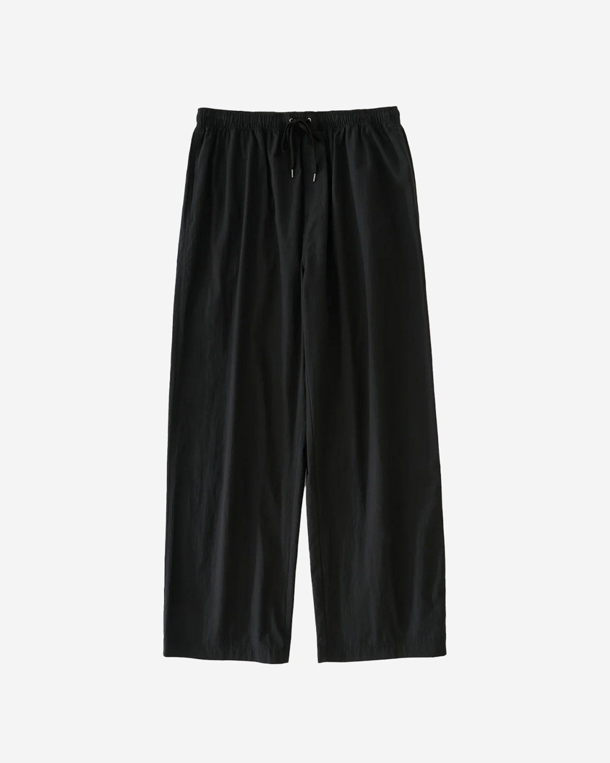 Trow - Drawstring Waist Pants - Black