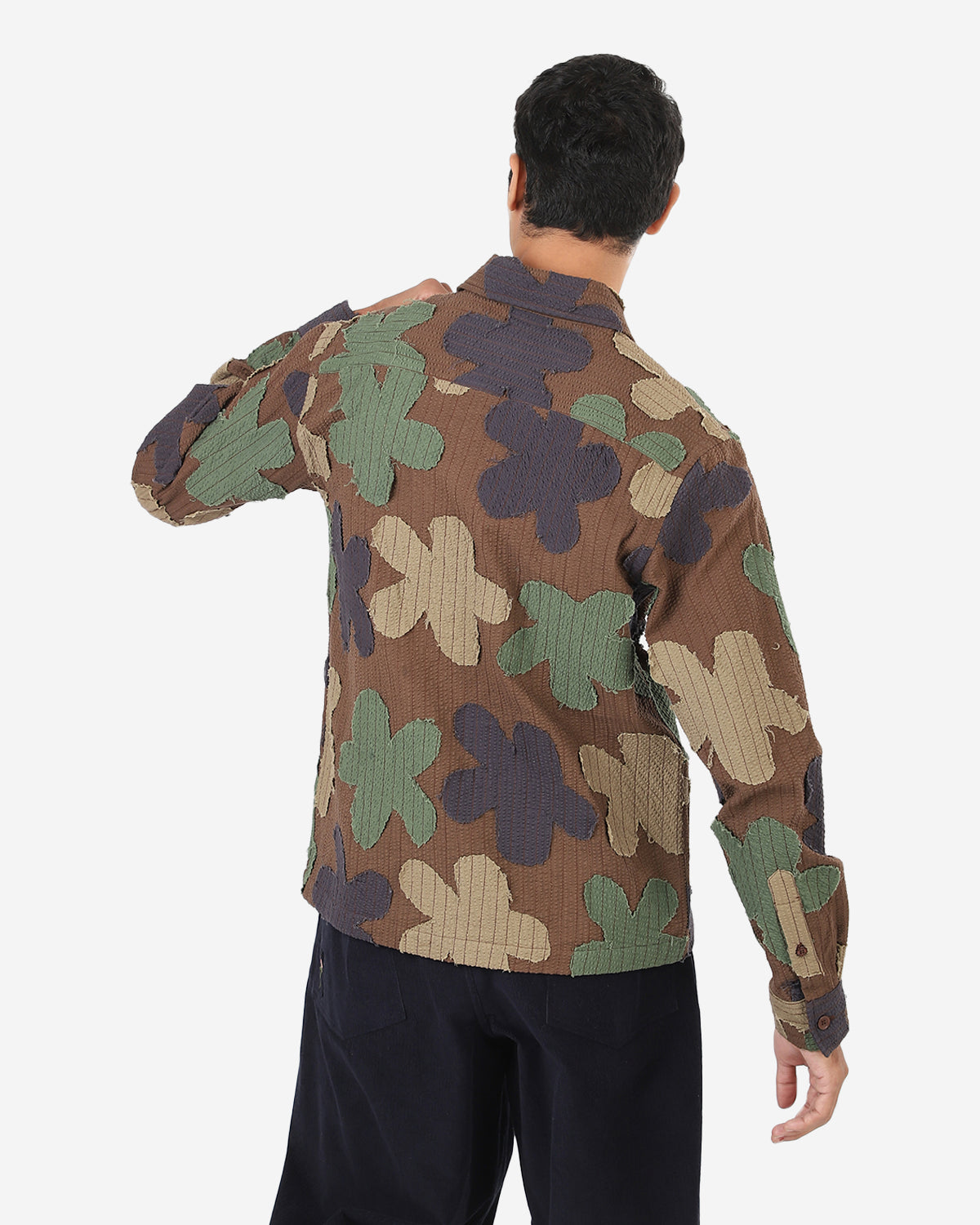 Martin - Relaxed Fit Convertible Collar LS Shirt - Multi