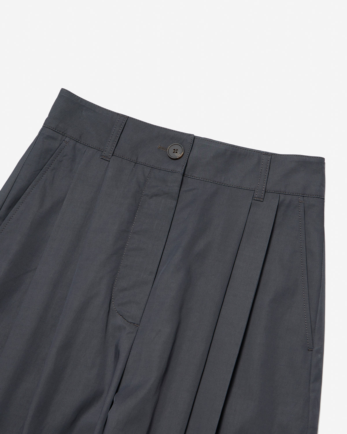 Acuna Pleat Front Pant - Coal