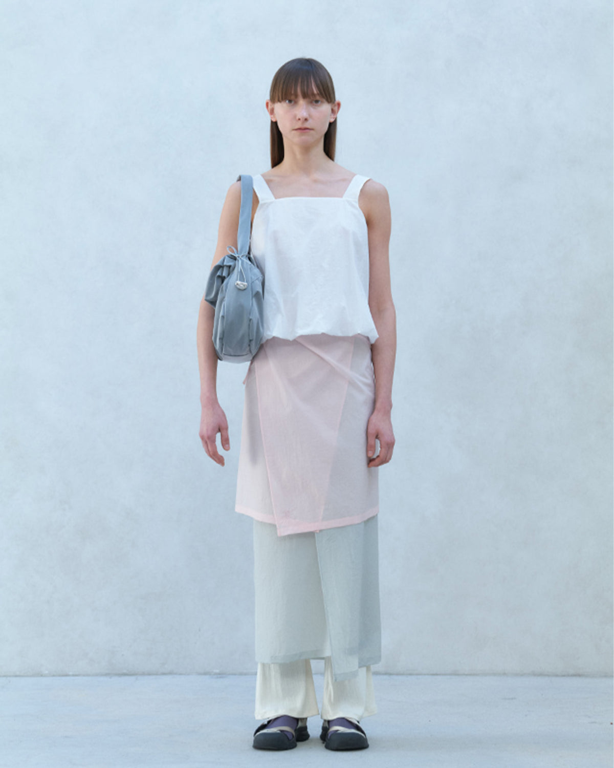 Blooming Hobo Bag - Gray