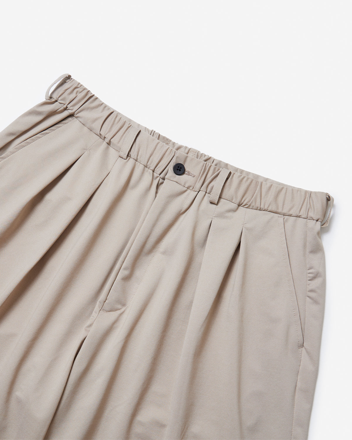 46G Pintuck Shorts  - Beige