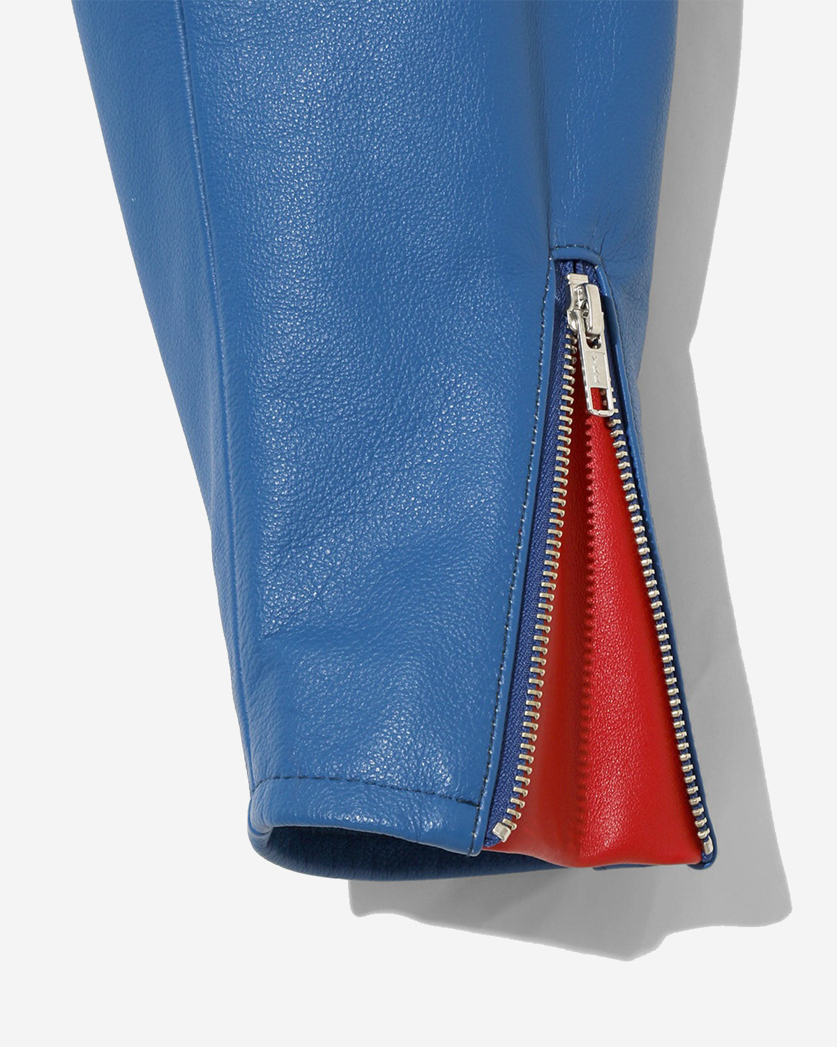 Motorcycle Sleeve Jacket - Cowhide Leather - Tricolour