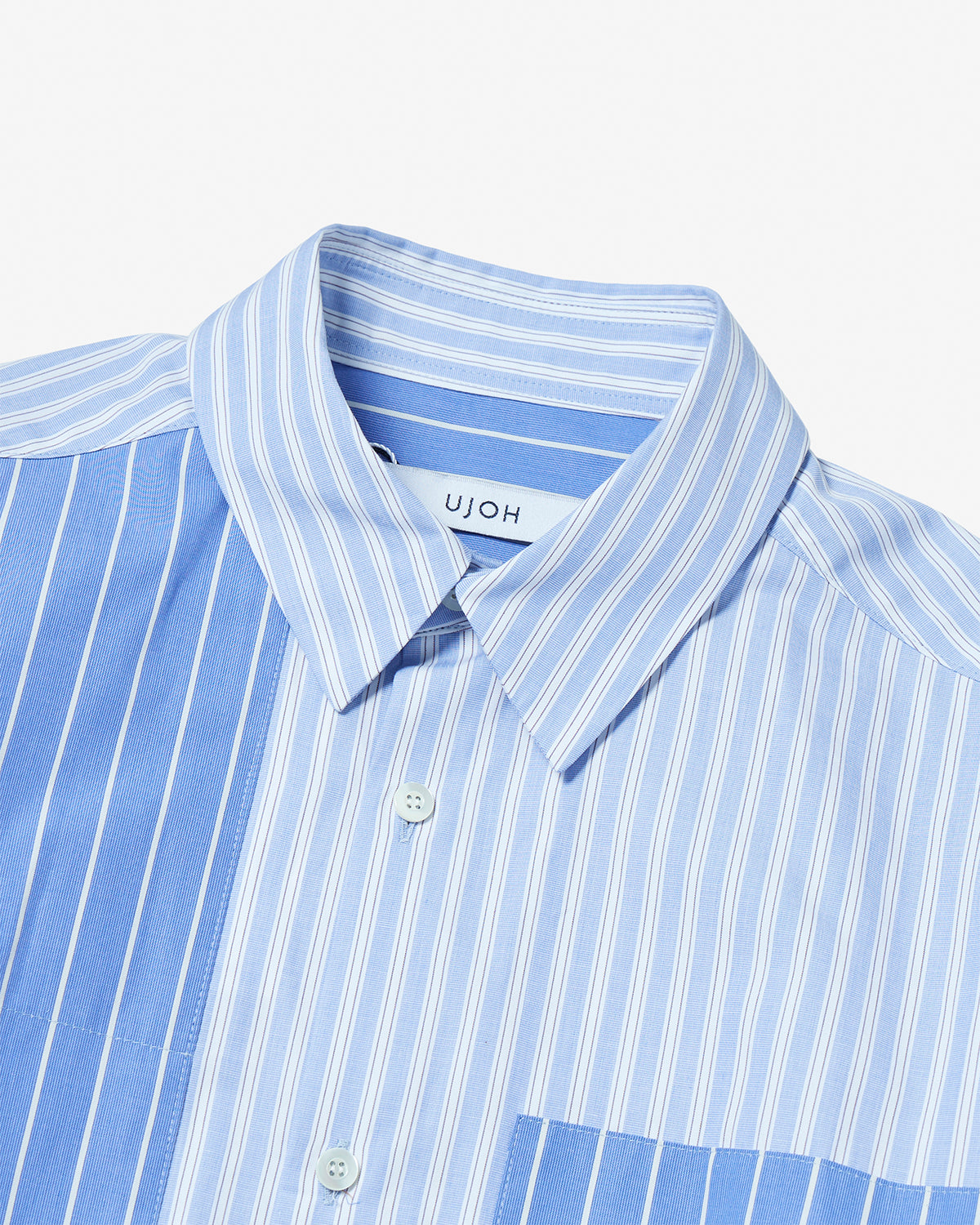 Switching Pocket Shirt - Light Blue