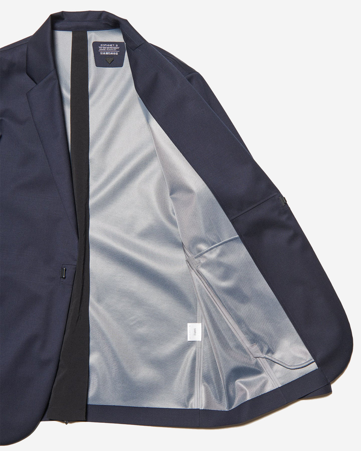 3Layer Wool Tech Jacket - Navy