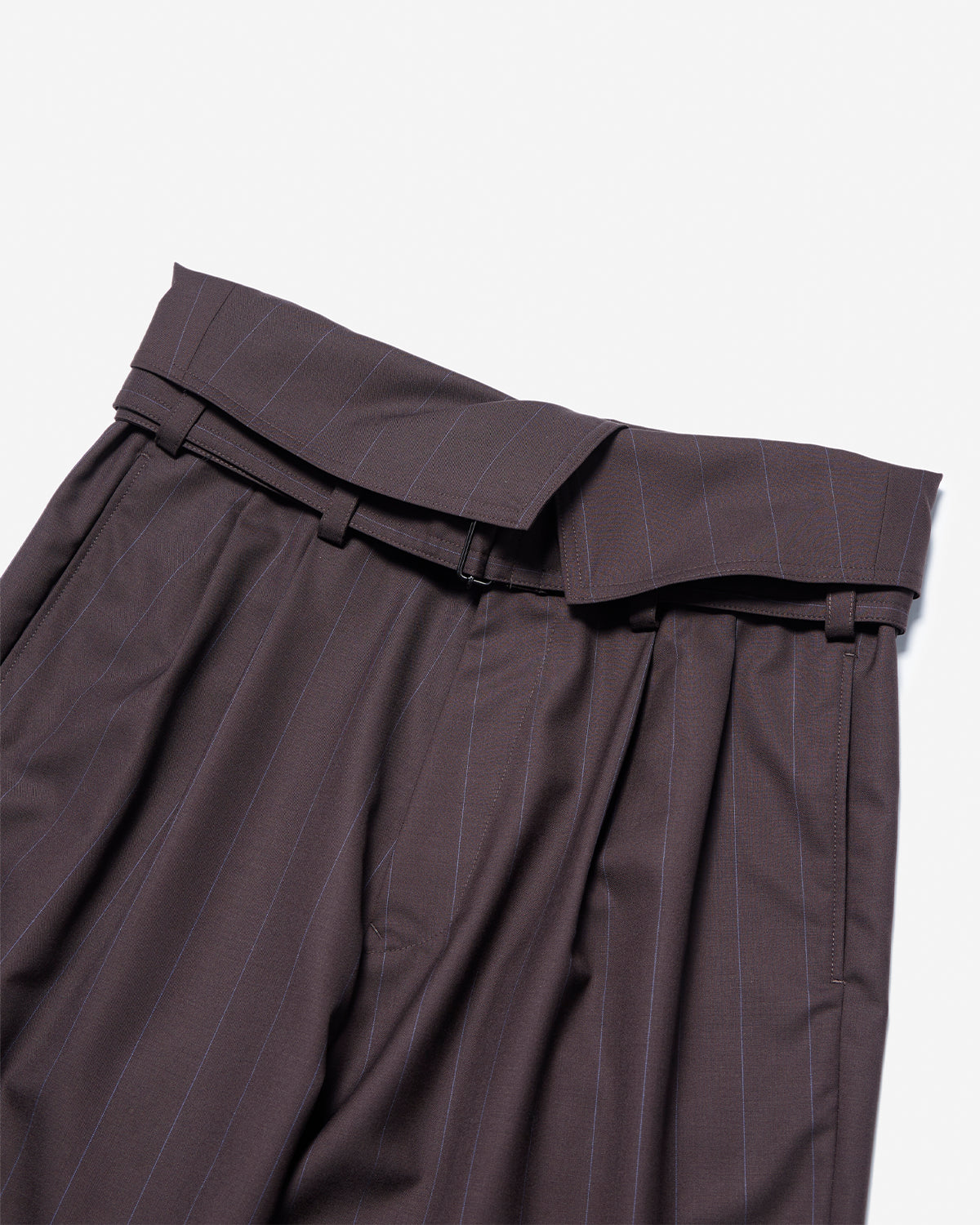 Foldover Belt Wide PNT - Chocolate