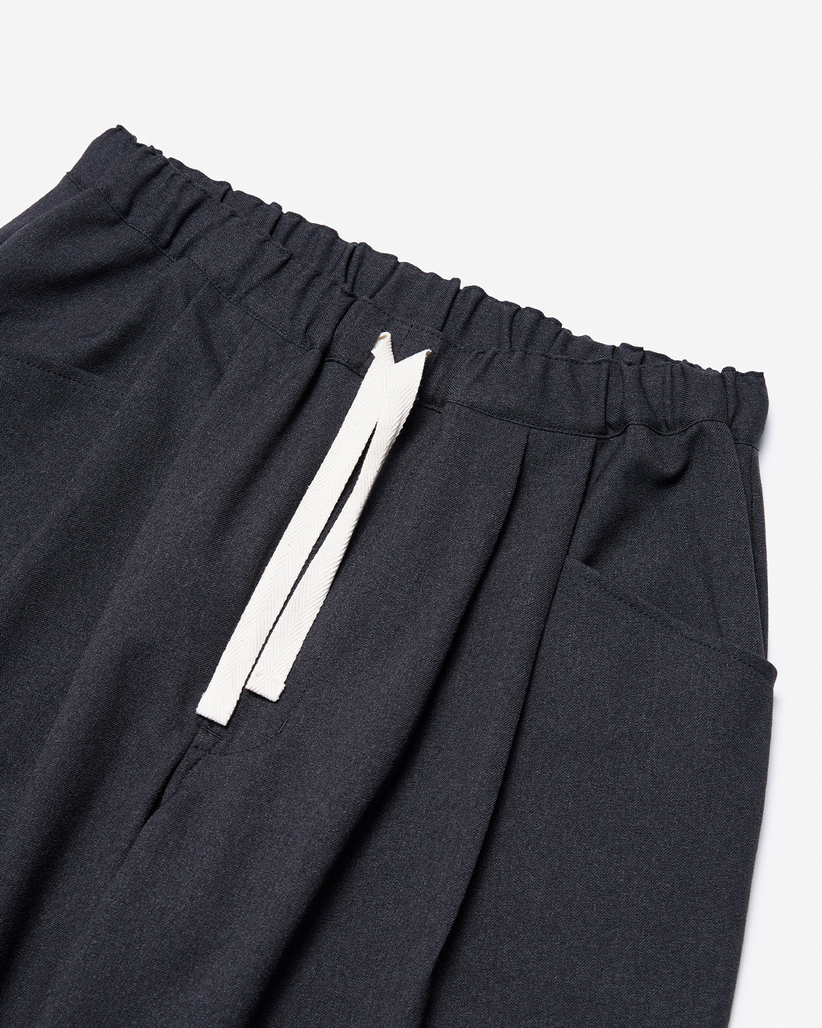 Mens Heavy Twill 2Tuck Easy Pants - Dk.Green Grey