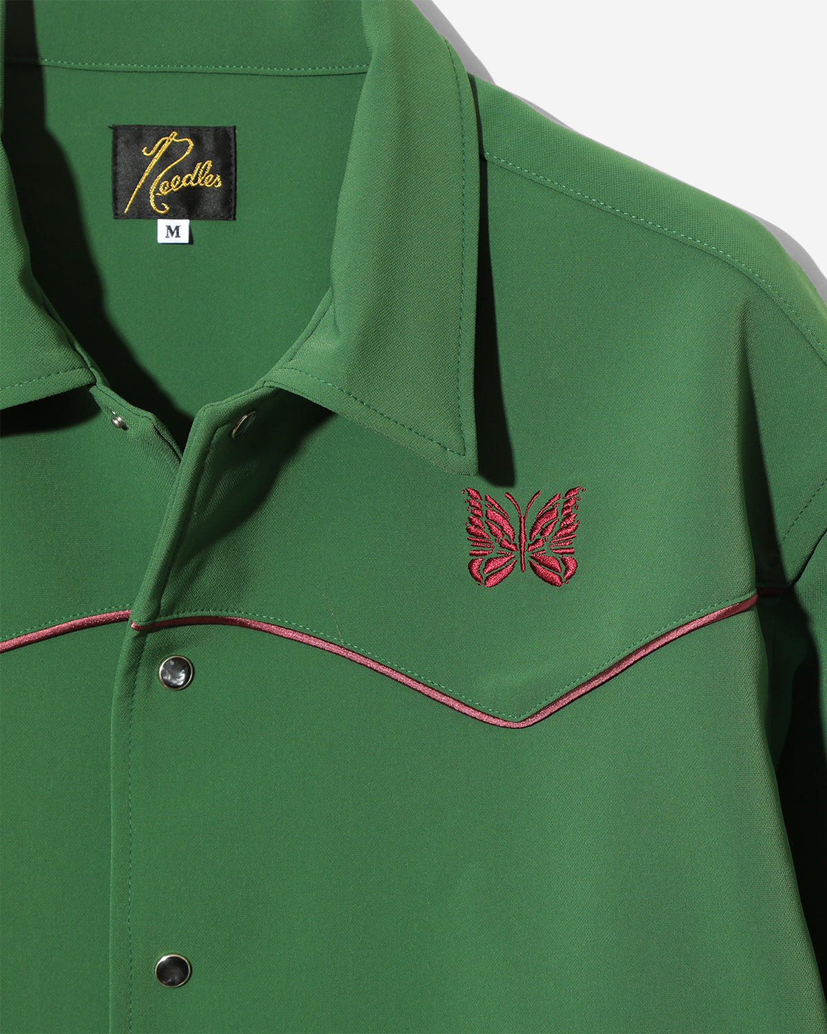 Piping Cowboy Jacket - Poly Double Cloth - Green