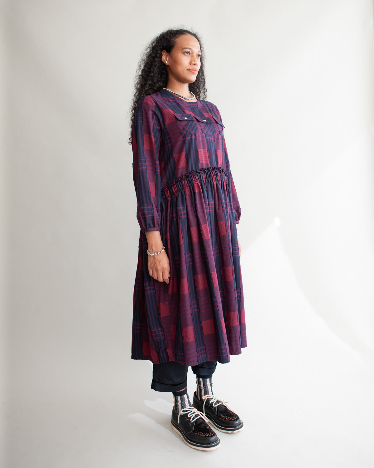 Touring Dress - Red / Navy