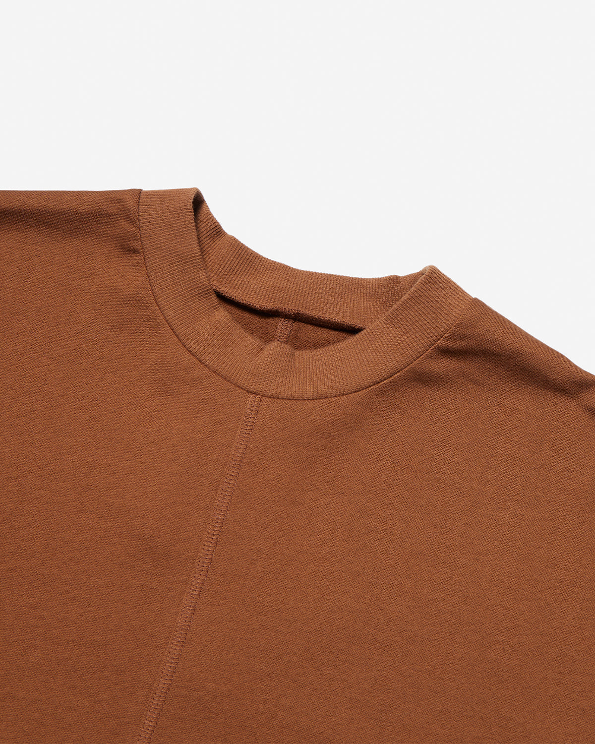 Draw Cord Hem Cropped T - Brown
