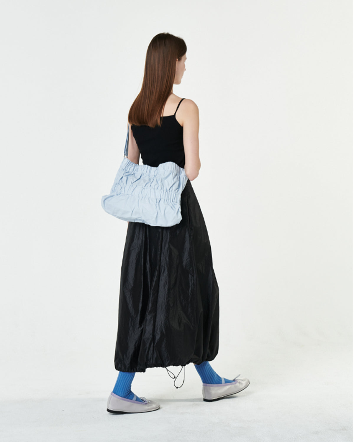 M Tiered Cross Bag - Blue