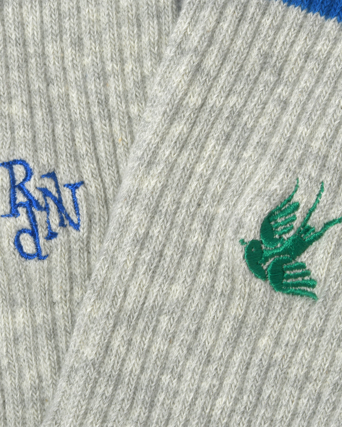 Line&Numbering Socks - H.Grey