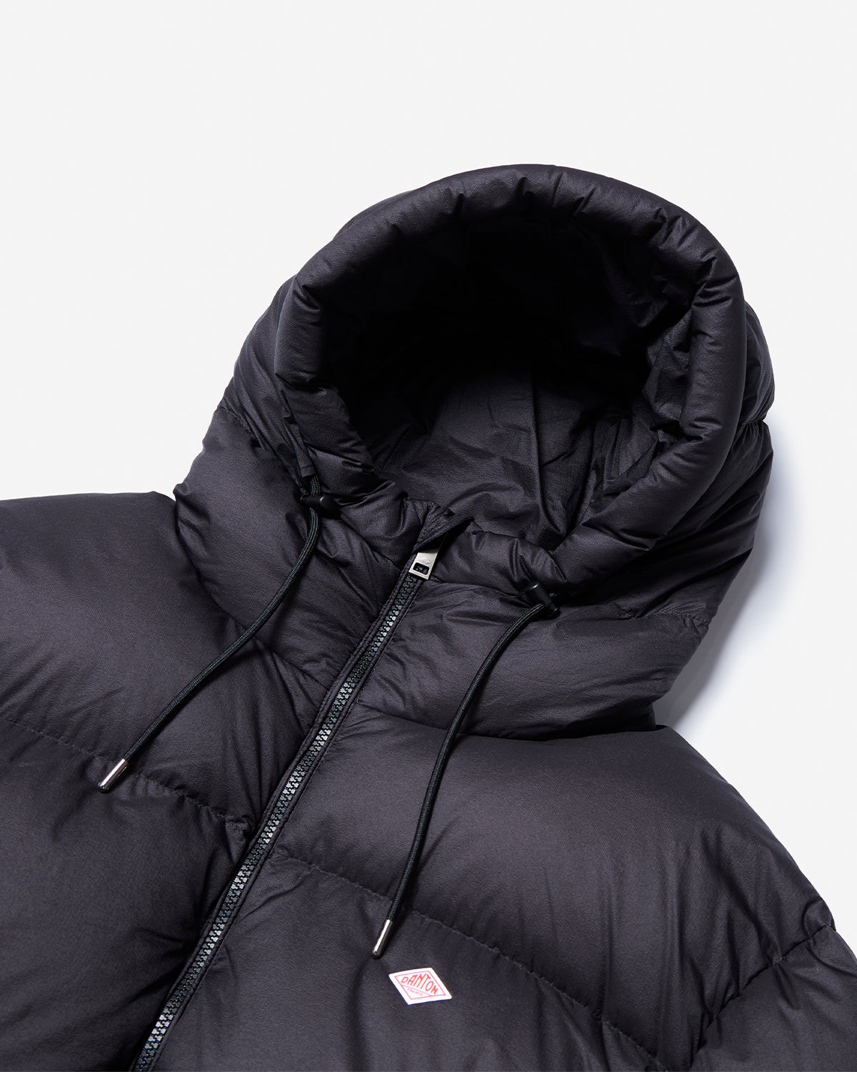 Down Hooded Jacket - Black