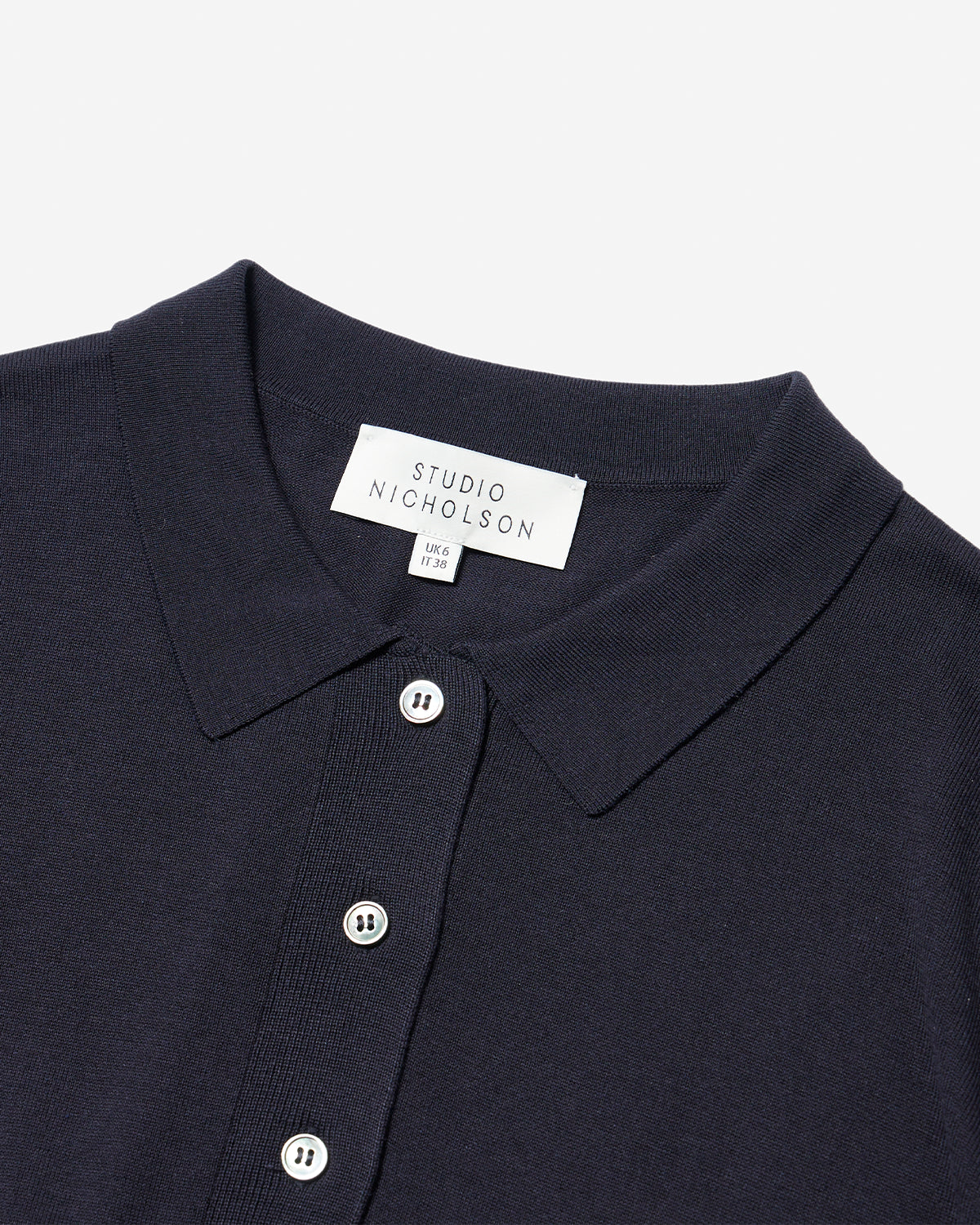 Tolsa - Knitted Polo - Dark Navy