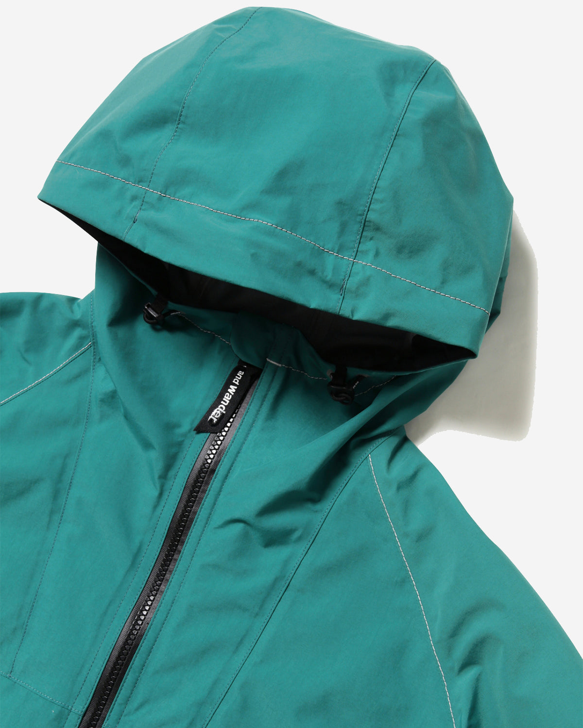 Loose Fitting Rain Jacket - Blue Green