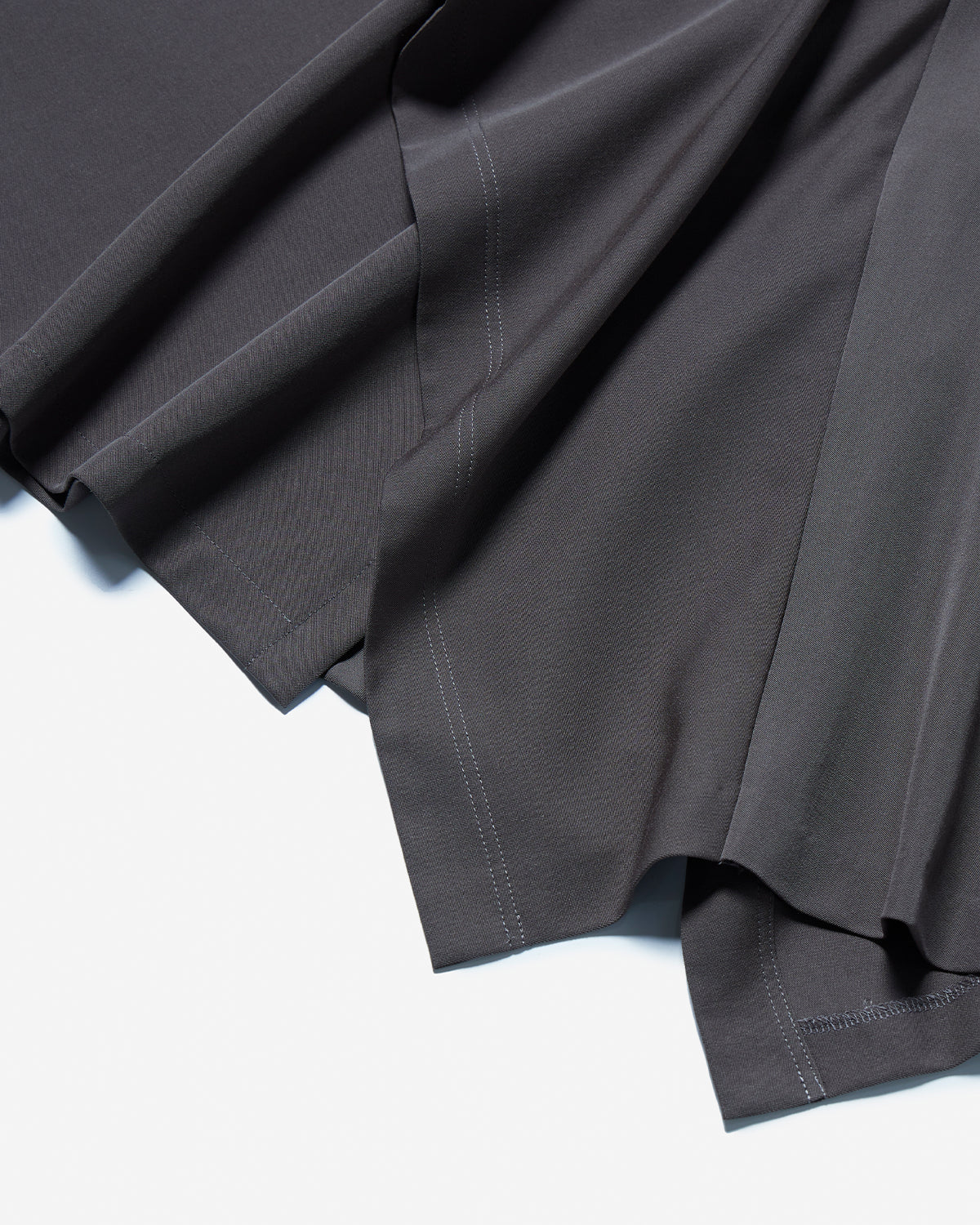 Random Hem Flare Skirt - Olive Gray