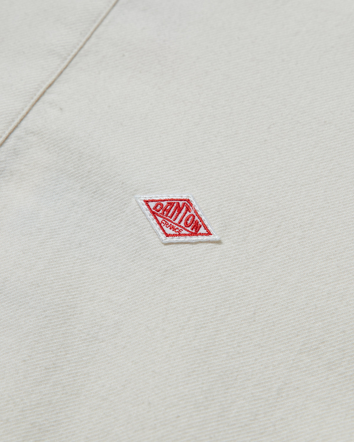 Womens Cotton Washer Henley Neck Shirt - Ivory