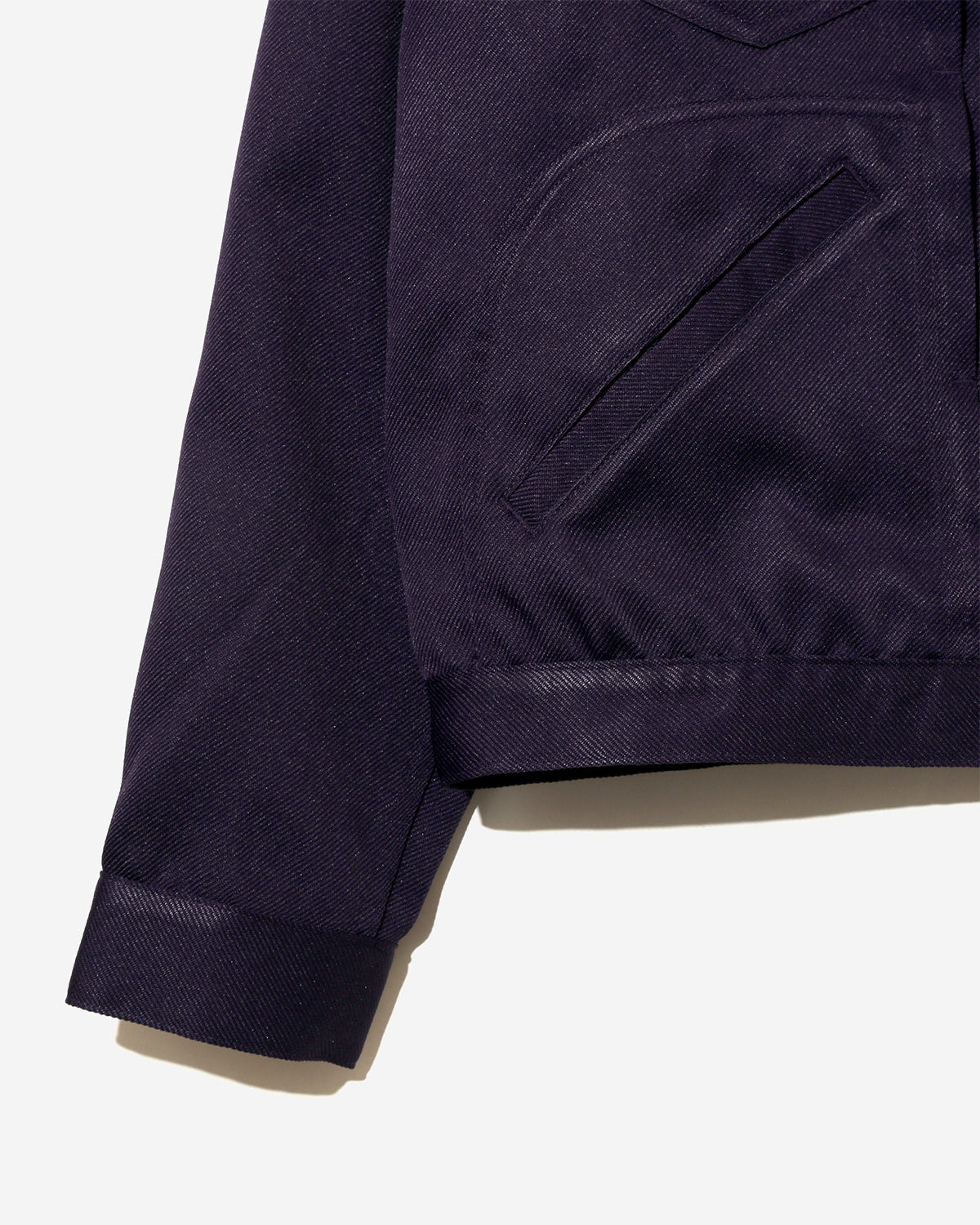 Penny Jean Jacket - Poly Twill - Purple