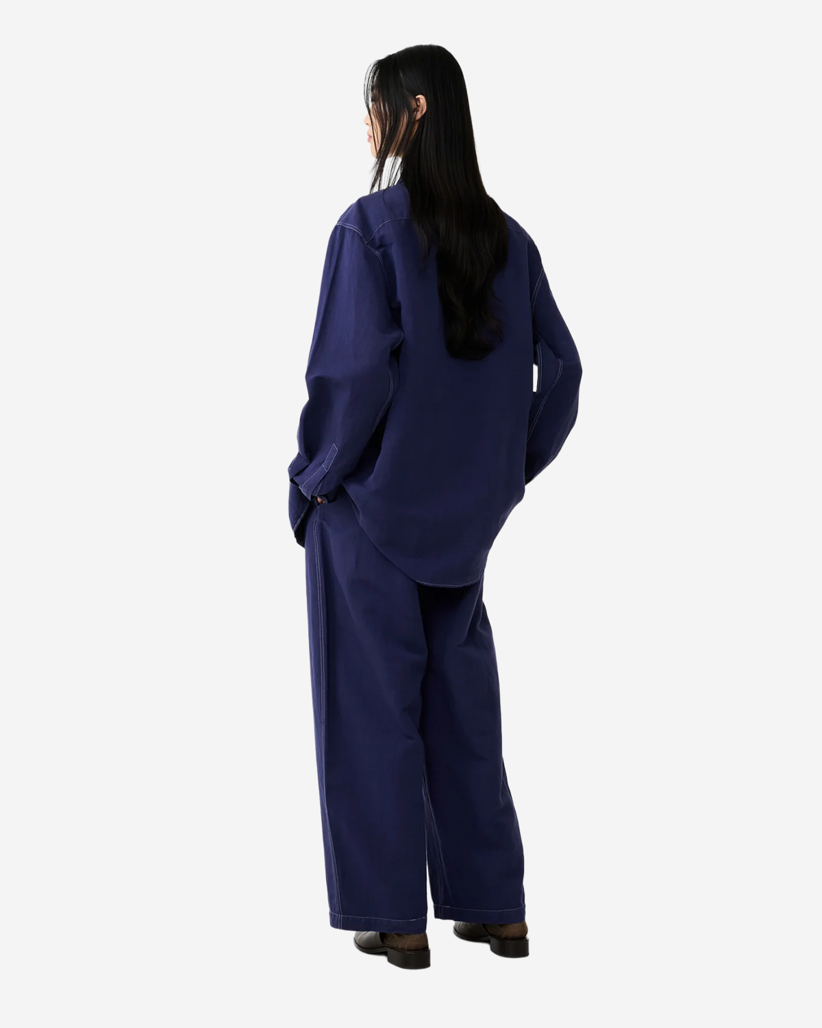 Louro - Utility Pocket Shirt - Indigo