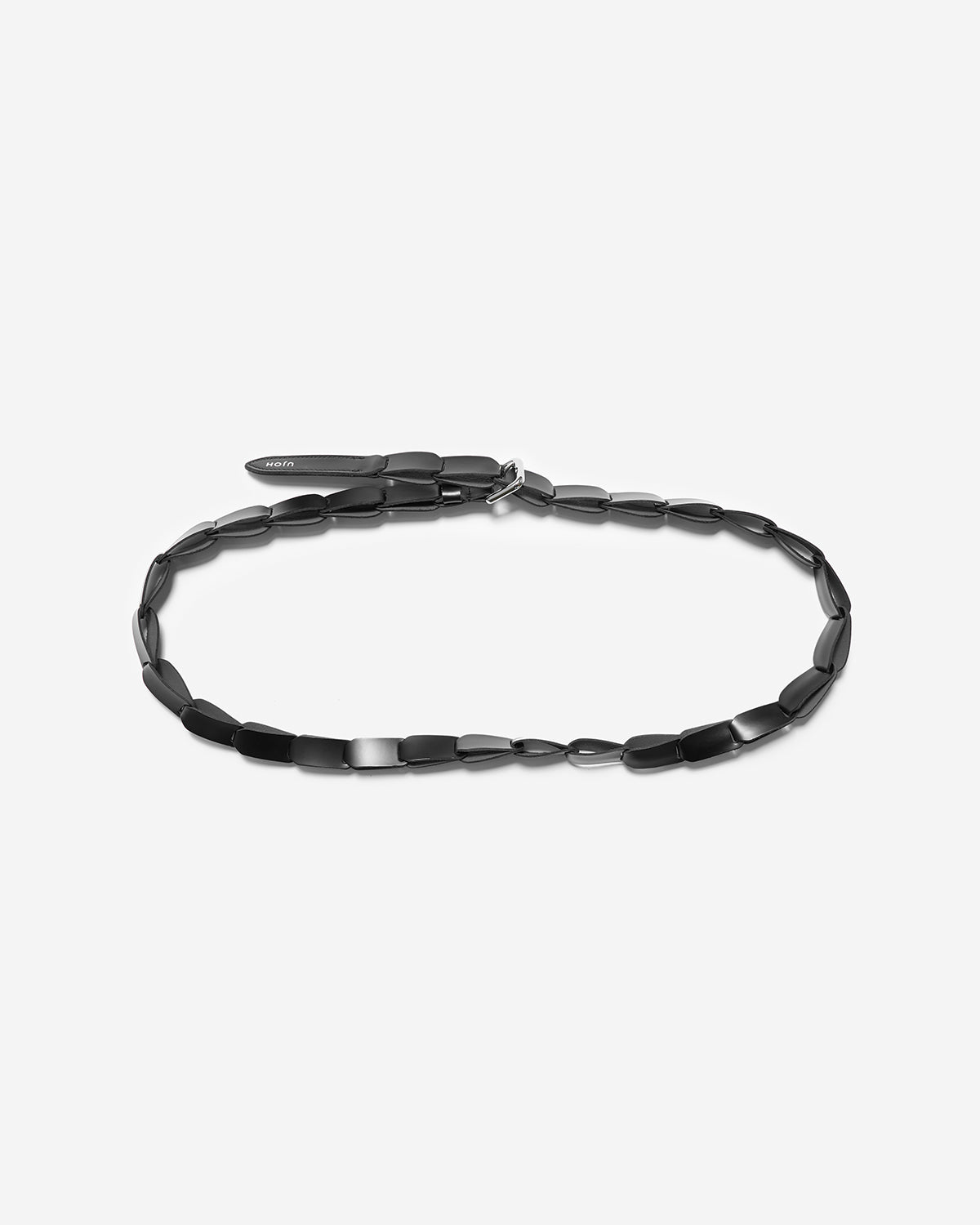 Leather Chain Belt - Black