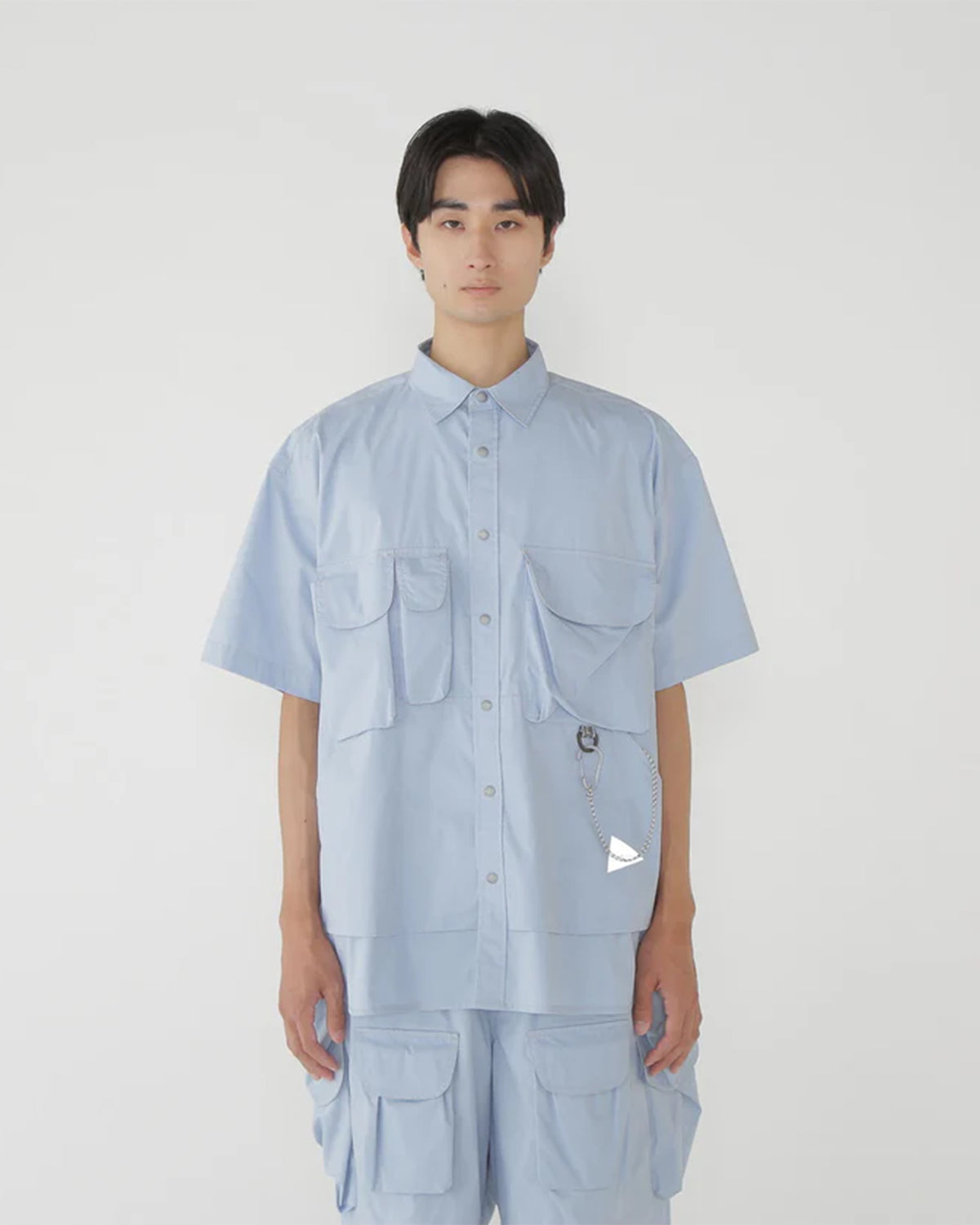 Multi Pocket SS Shirt (M) - L.Blue