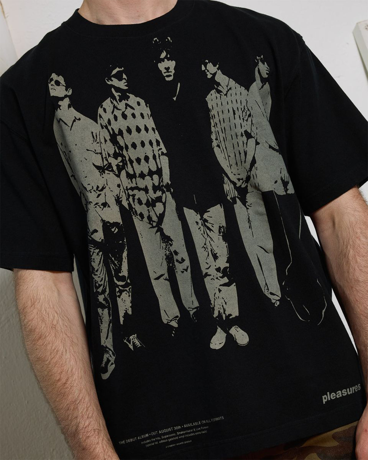 Pleasures X Oasis - Definitely Heavyweight Shirt - Faded Black