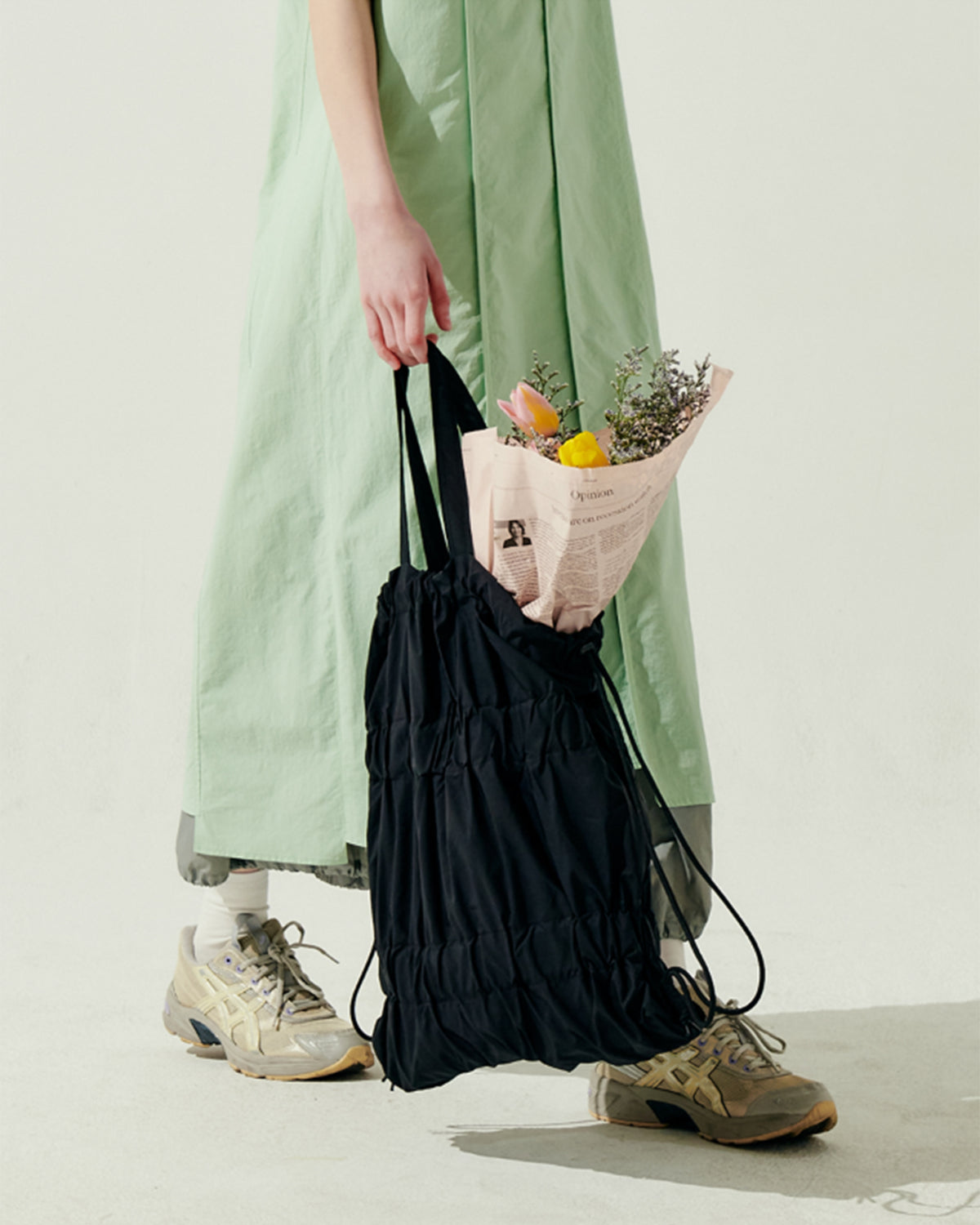 Tiered Banding Backpack - Black