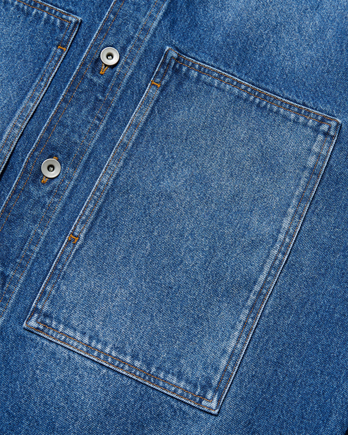 Saxon - Denim Overshirt - Worn Wash Indigo