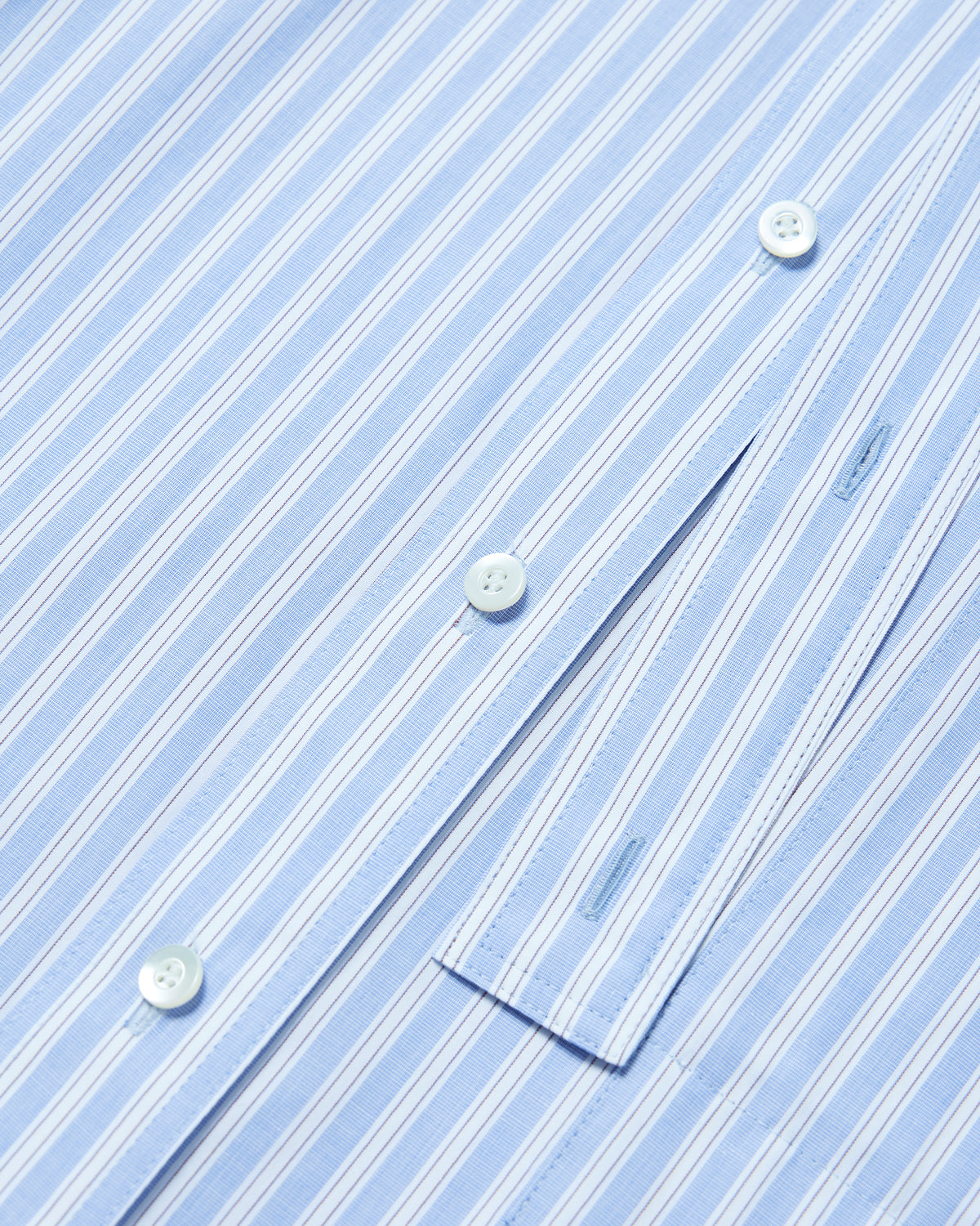 Ribbon Tie Shirt - Light Blue