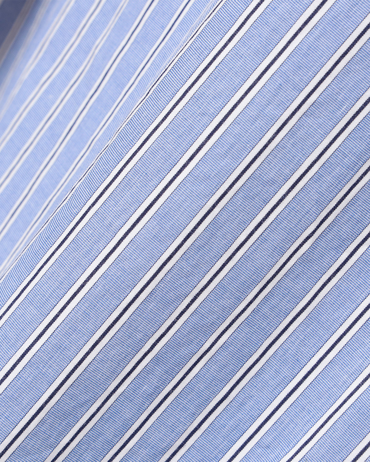 Claude Striped Short Sleeve Shirt - Sax Stripe
