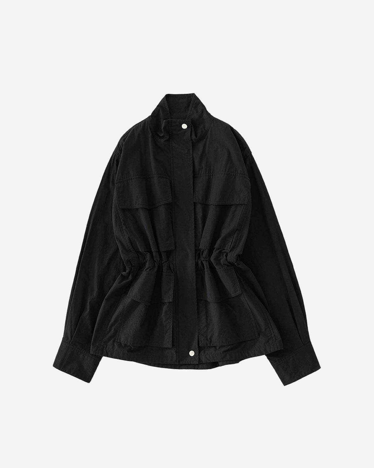 Vista - Elasticated Waist Jacket - Washed Black