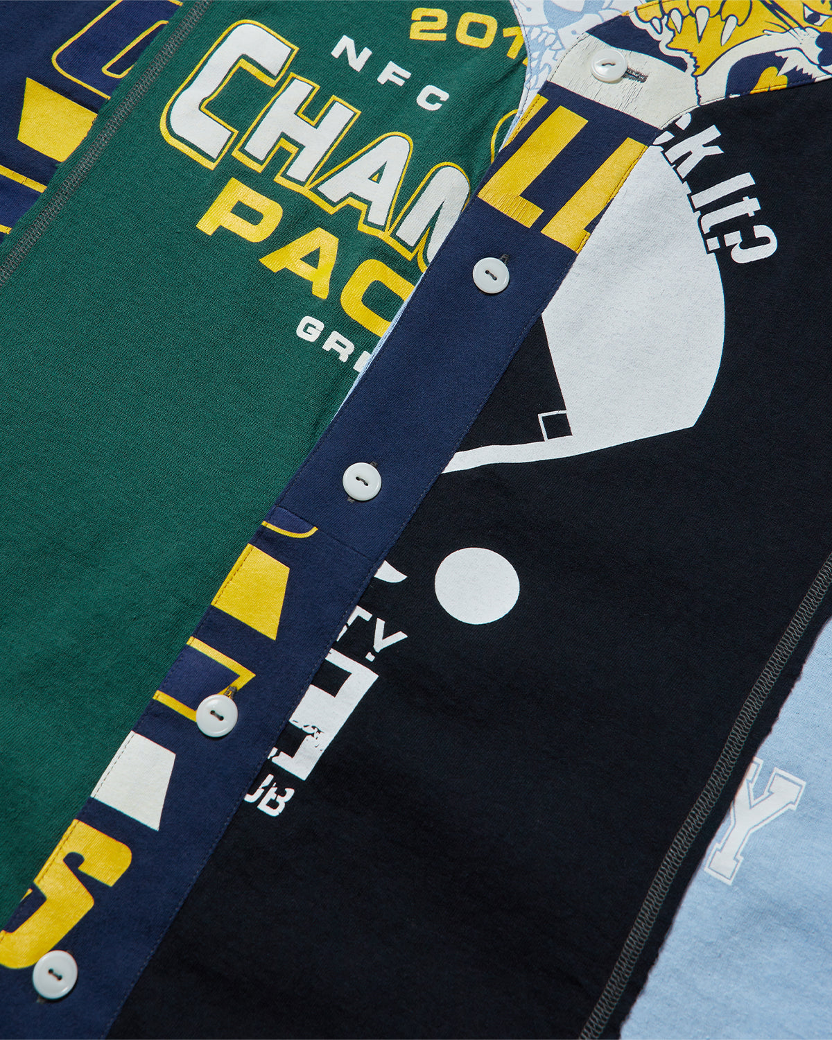 4 Cut Wide Baseball Tee - Collage - Assorted