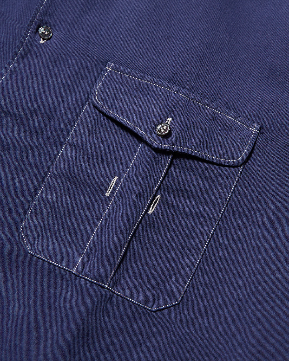 Louro - Utility Pocket Shirt - Indigo