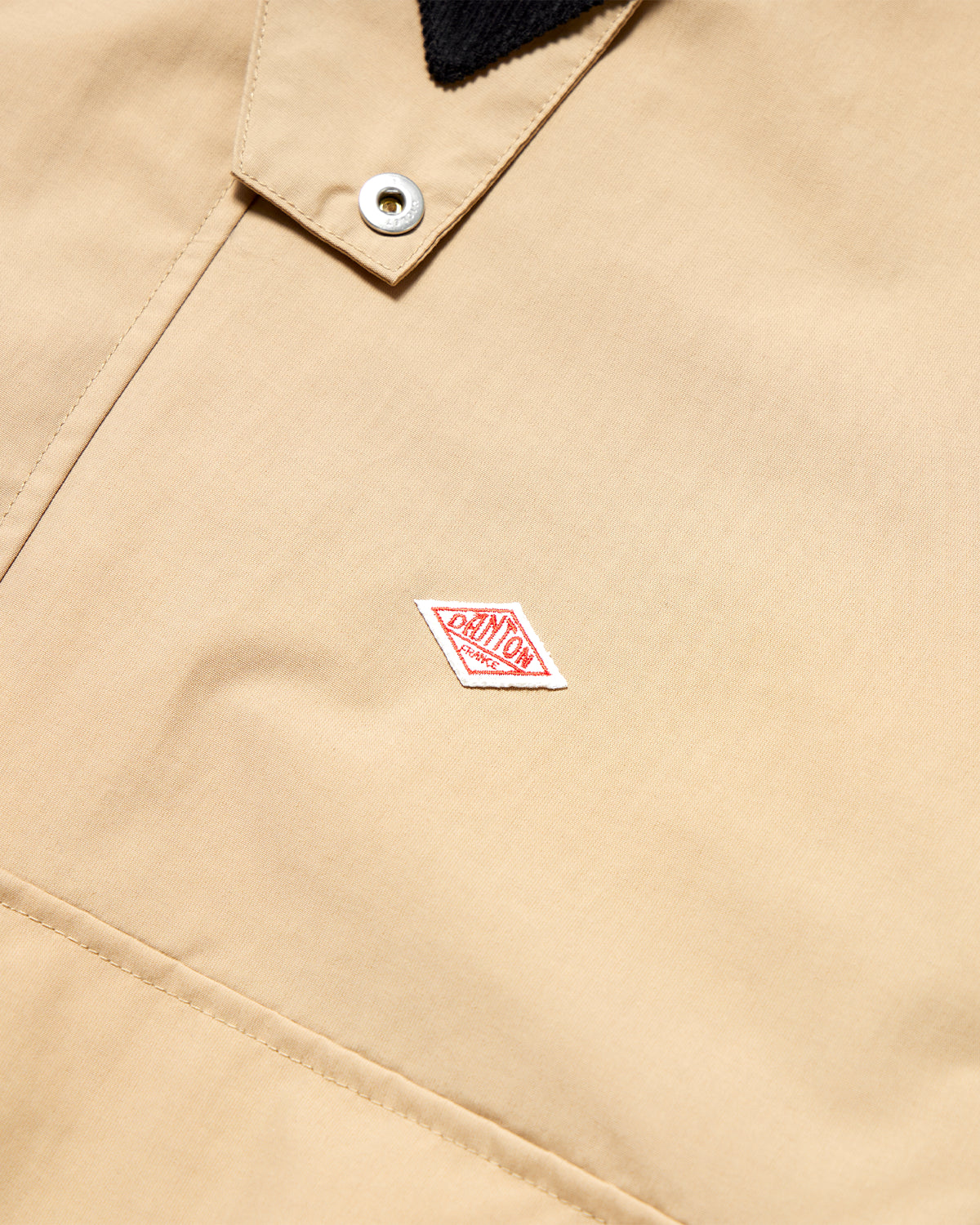 Womens Nylon Taffeta Short Jacket - Sand Beige