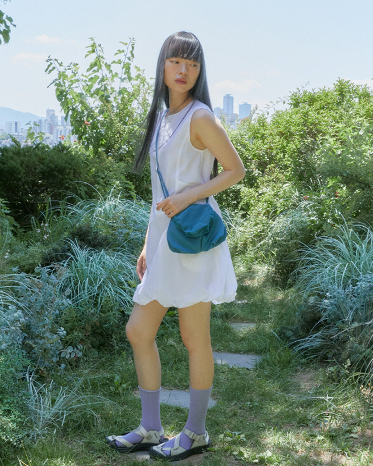 Blooming Cross Bag - Deep Blue