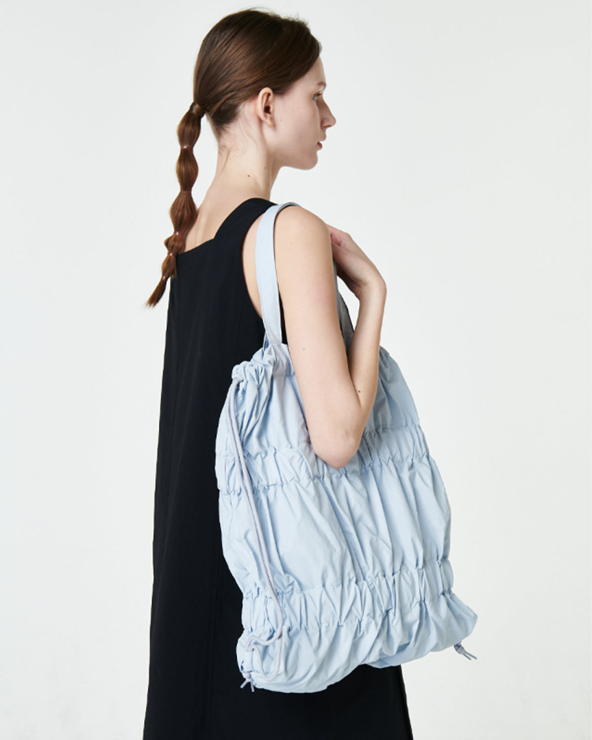 Tiered Banding Backpack - Light Blue