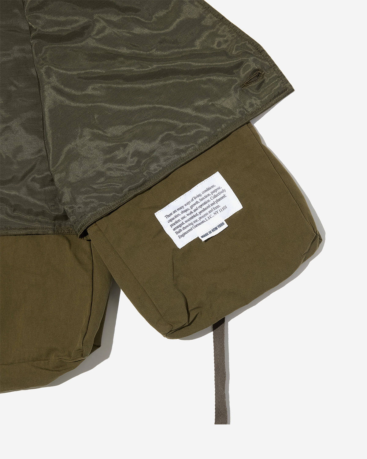 Fowl Vest - Olive Cotton Sanded Cloth