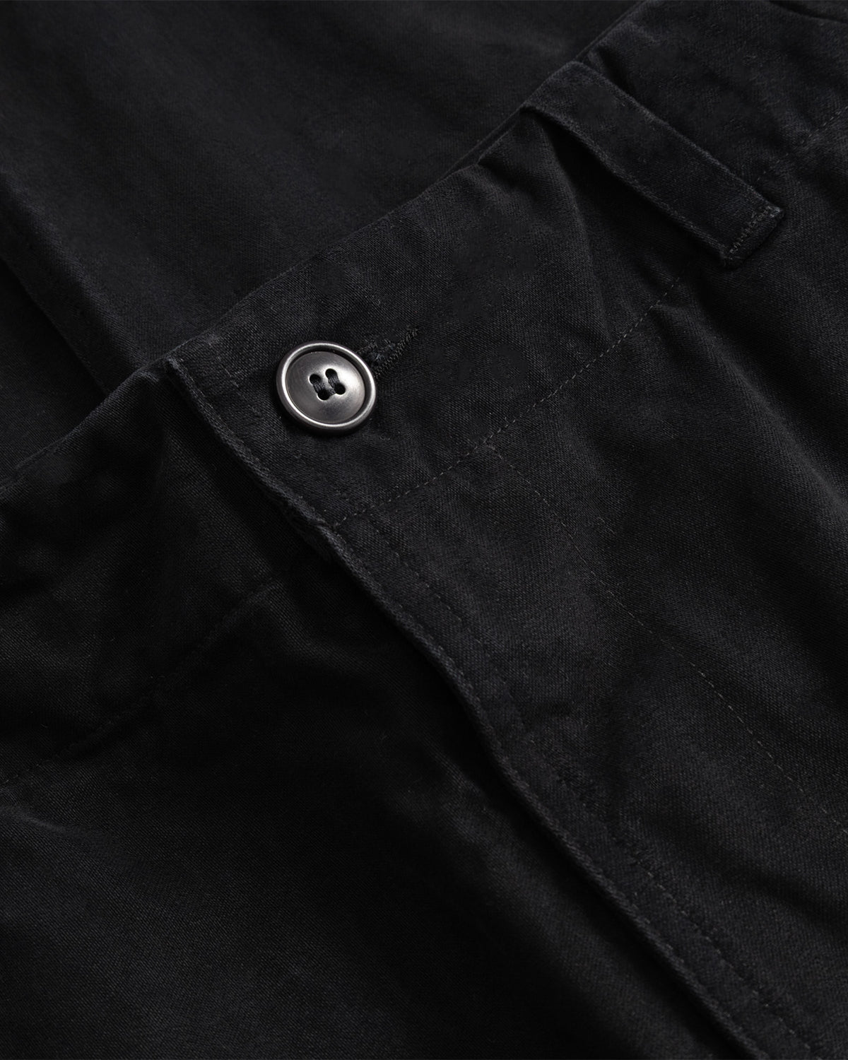 Lux P - Unlined Mens Trousers Dye Moleskin - Black