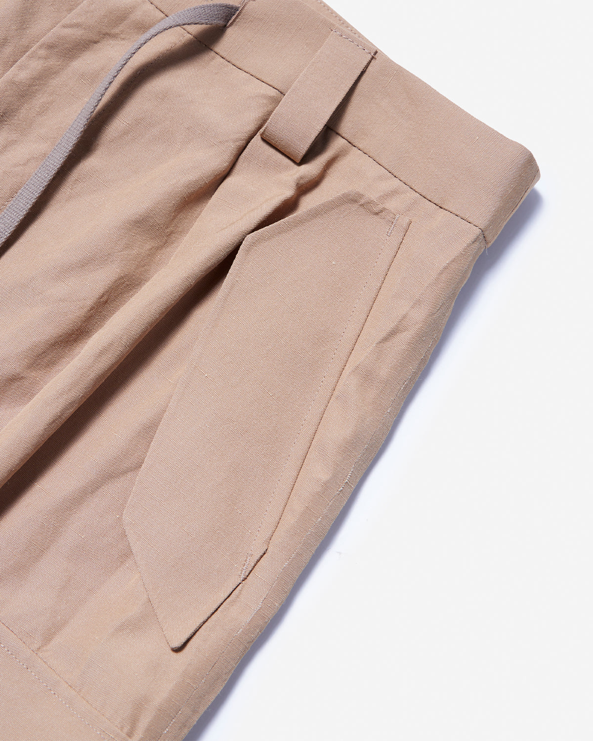 06STPT - Memory Linen Cargo Pants - Beige