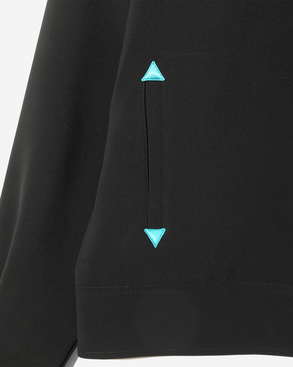 Piping Cowboy Jacket - Poly Double Cloth - Black