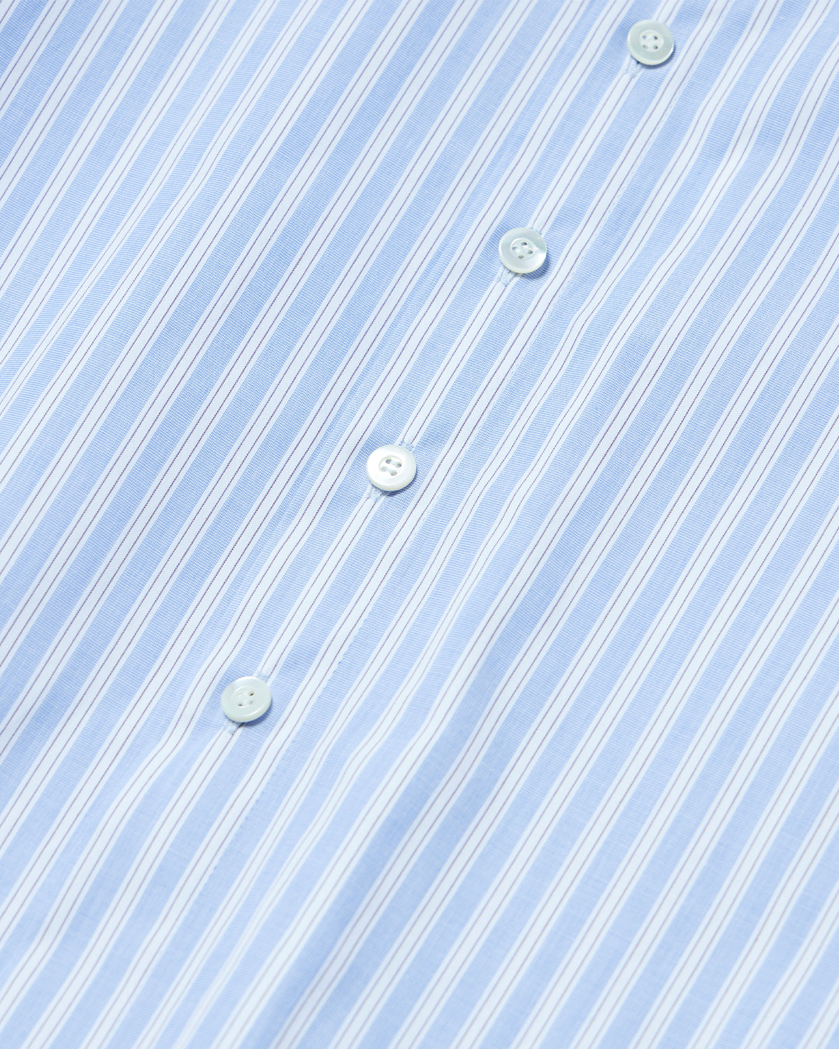 Ribbon Cuffs Shirt - Light Blue