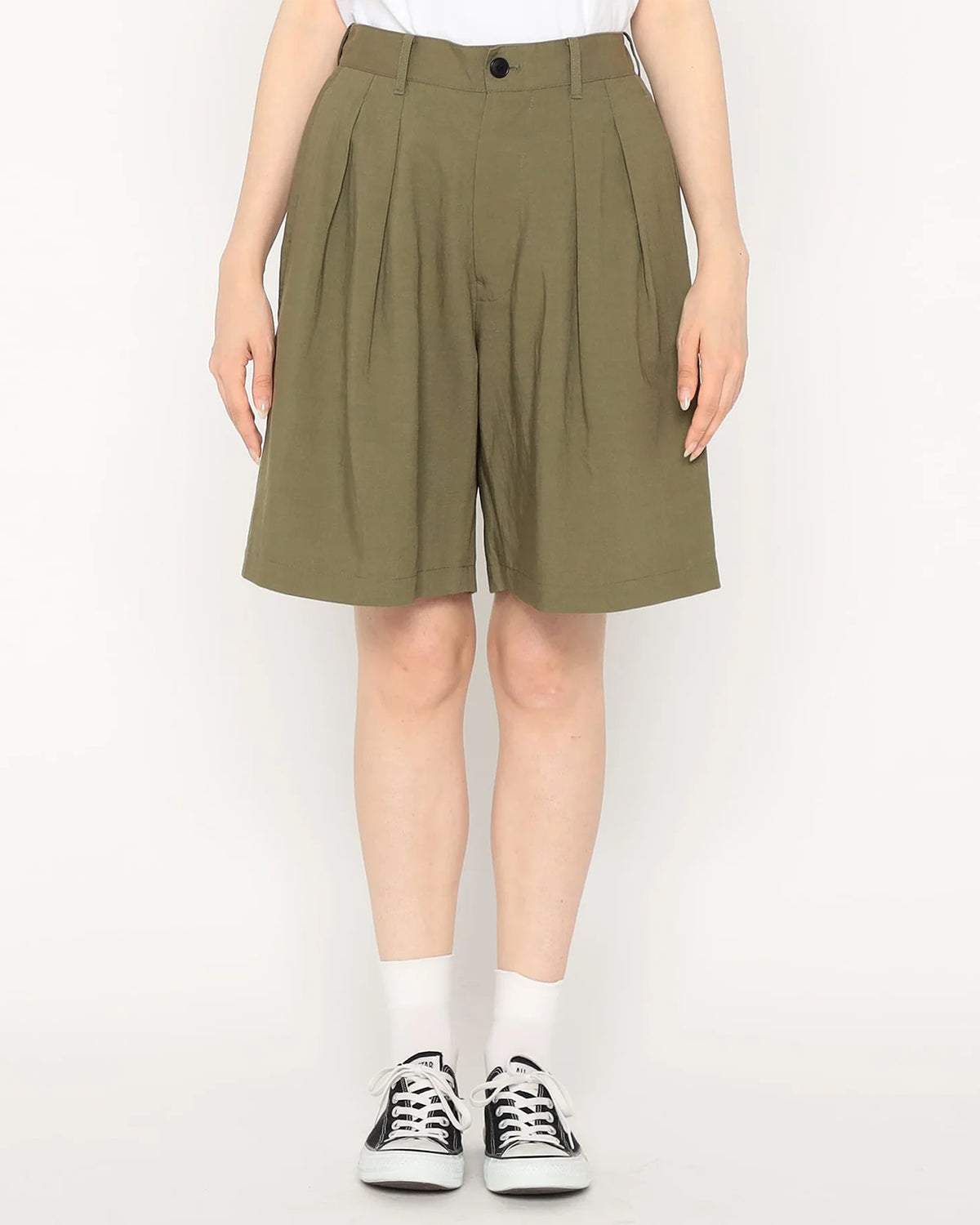 Mens C/N Twill Easy Shorts - Olive