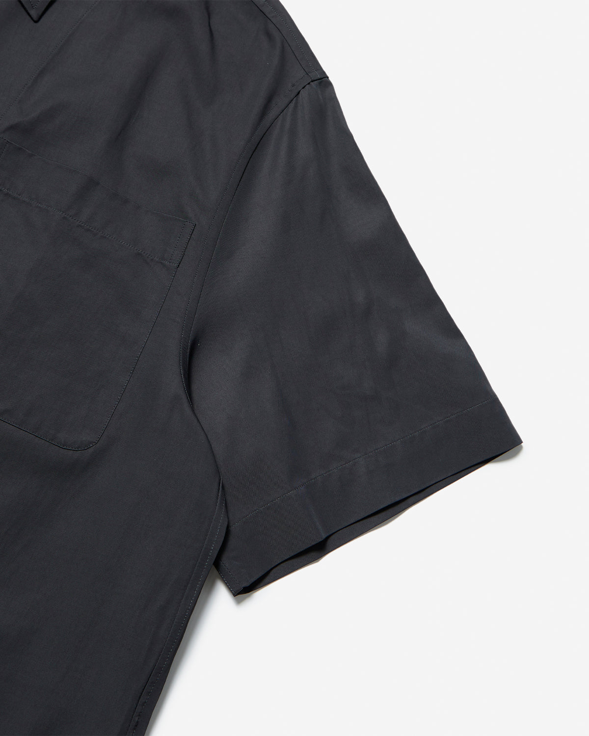 Delos - Short Sleeve Shirt With Pocket - Coal