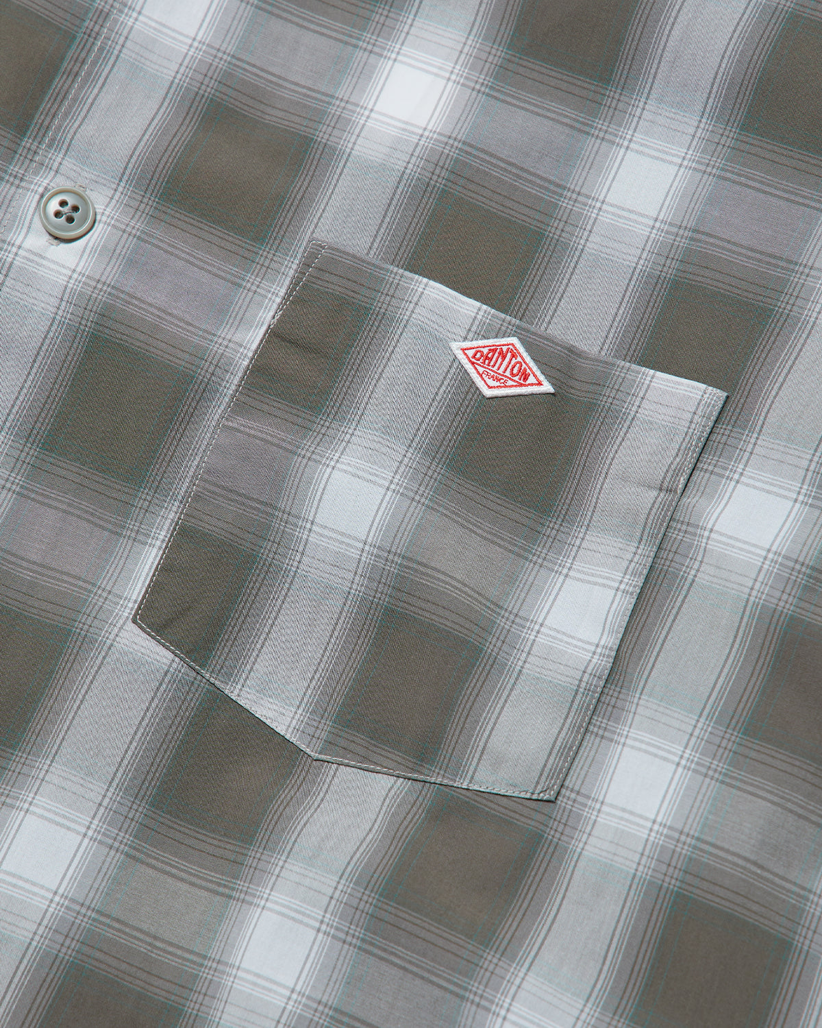 Mens Work Shirt - Beige Ombre