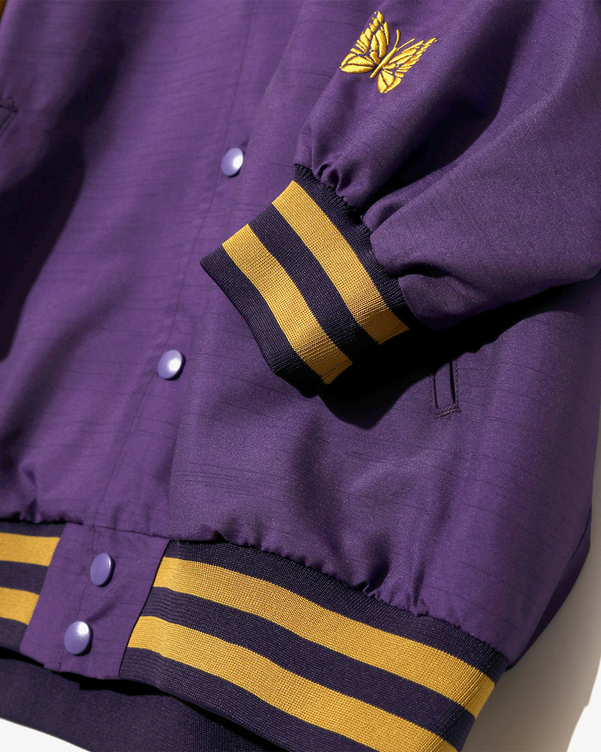 Stadium Jacket - Poly Shantung - Purple