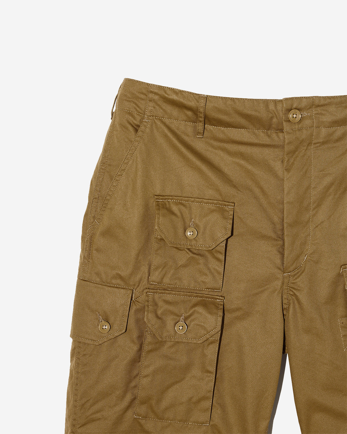 Flight Pant - Khaki Coated Nyco Twill