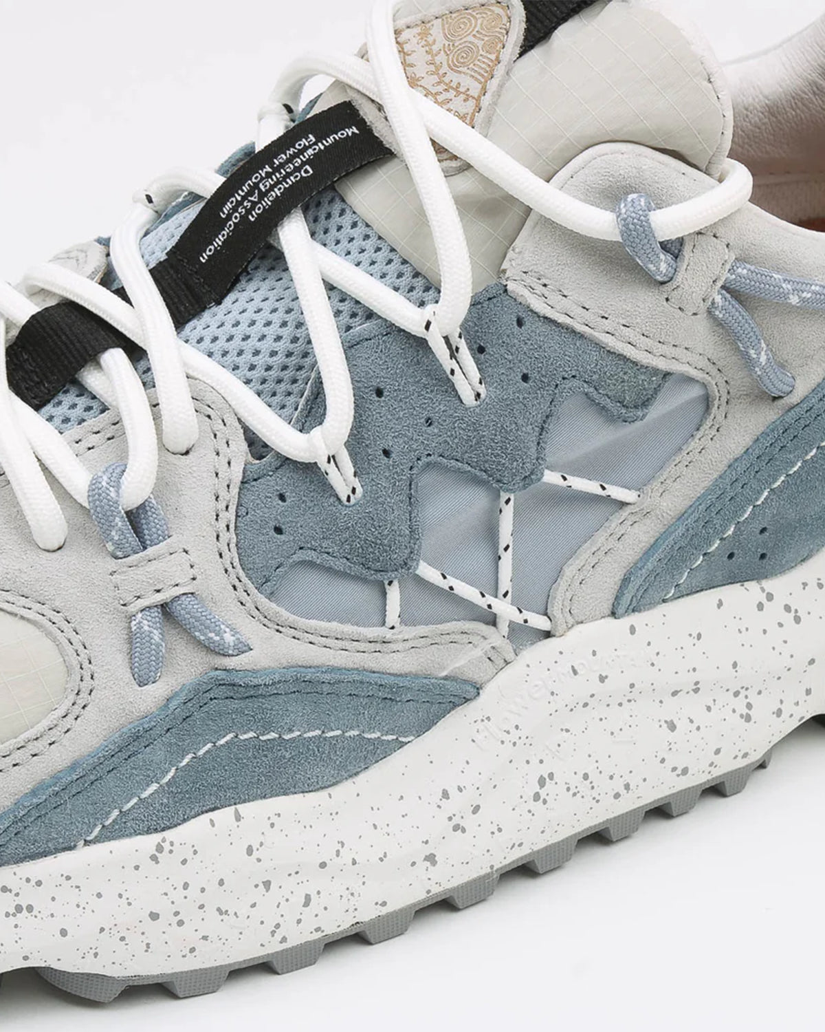 Yamabushi - Suede / Nylon Ripstop Grey-Sugar Paper-Navy