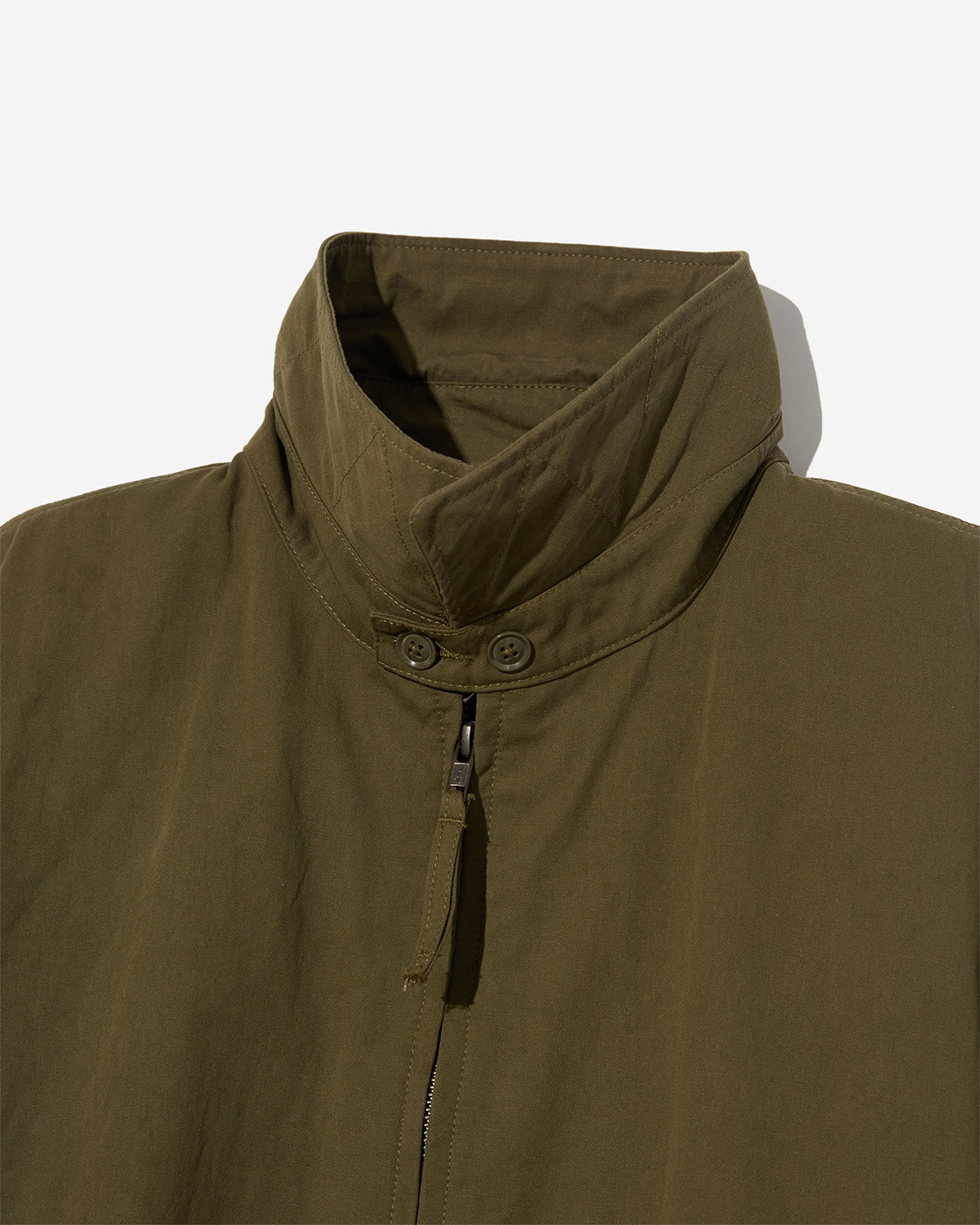Claigton Jacket - Olive Cotton Sanded Cloth