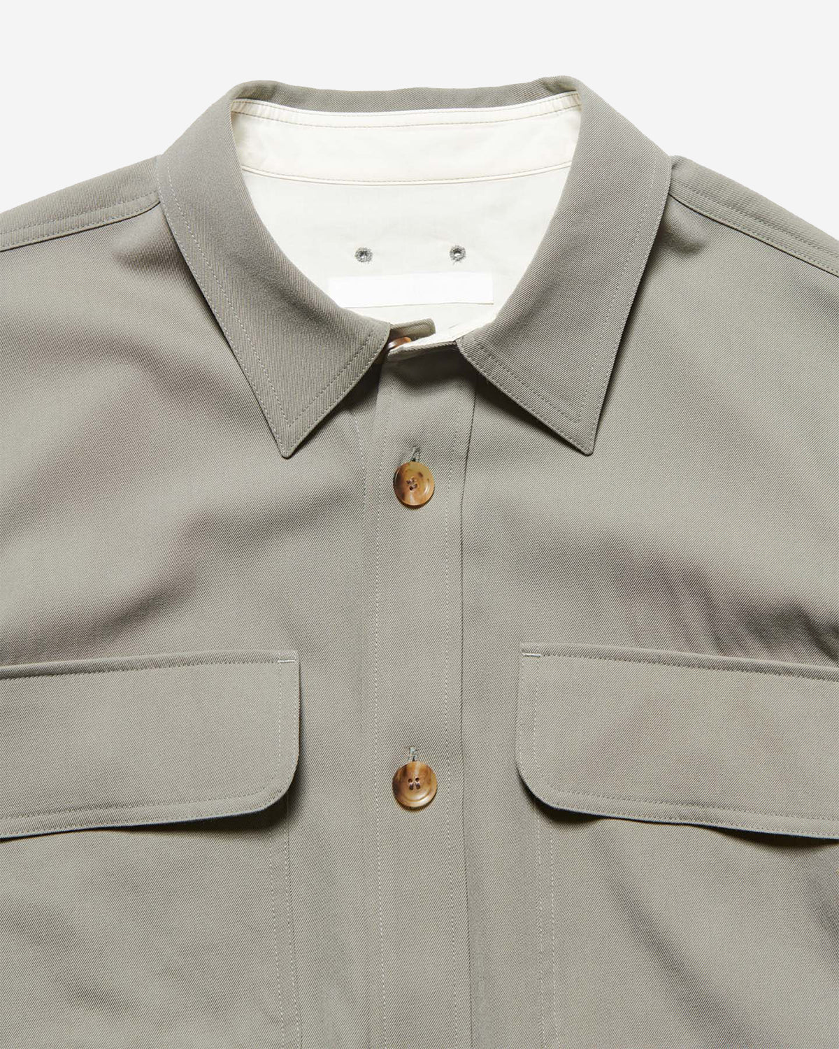 Washer Wool Cpo Shirt - Khaki