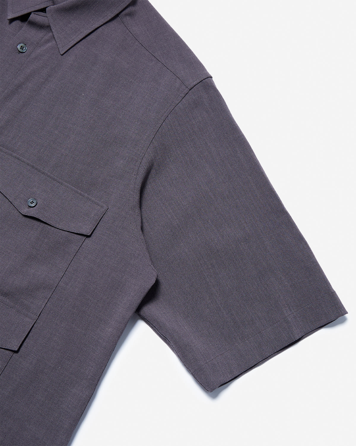 Multi Pocket Half Sleeve Shirt - Charcoal