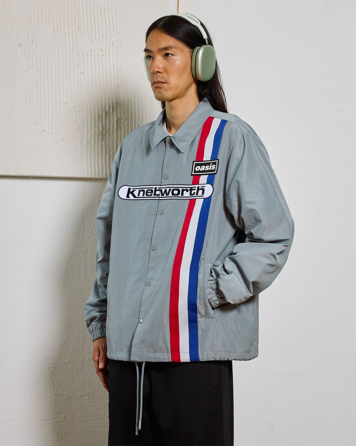Pleasures X Oasis - Supersonic Coach Jacket - Steel